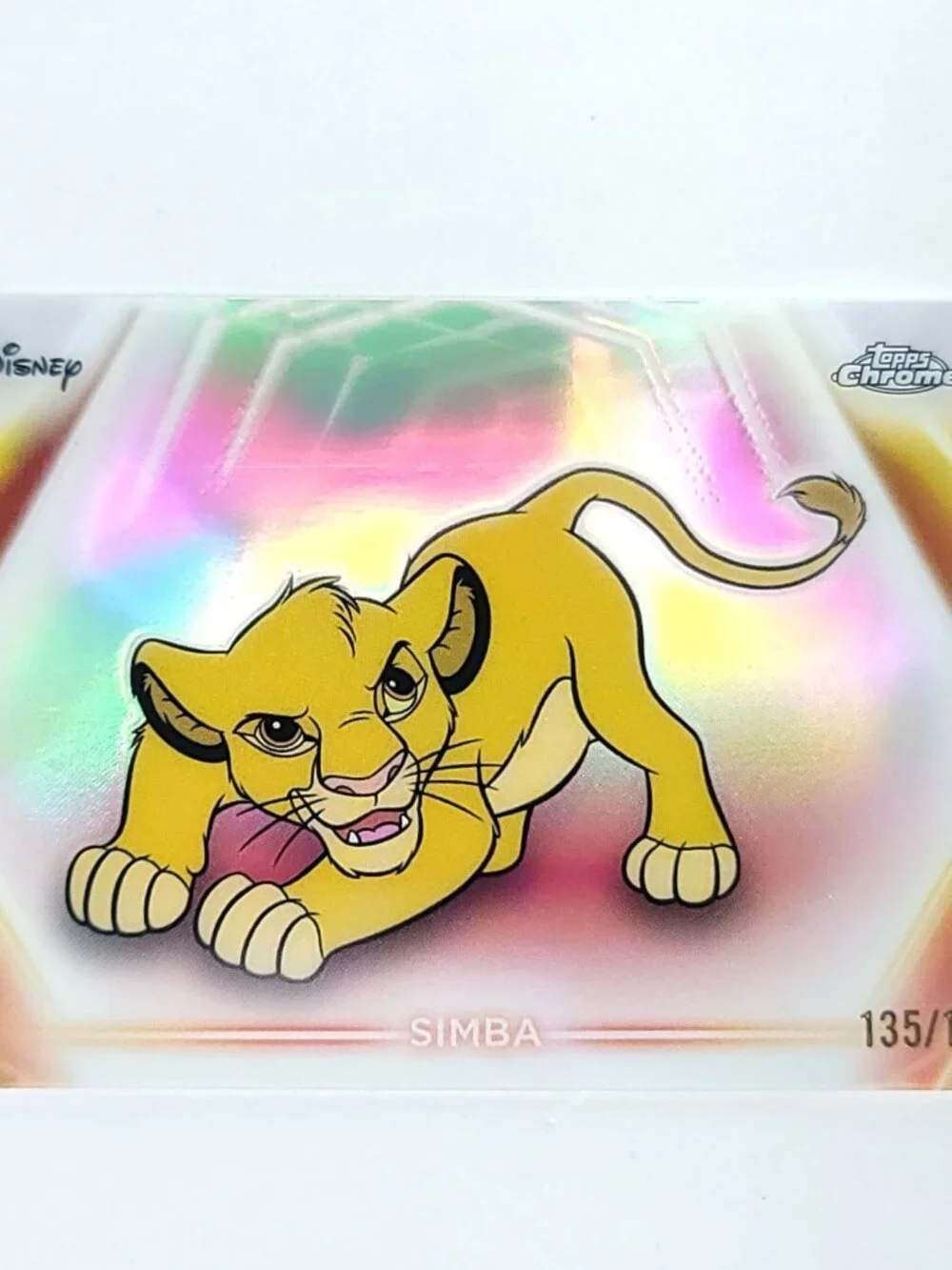 Simba Topps 2026 Disney Neon Holo Chrome Refractor Limited 135/199 CNE